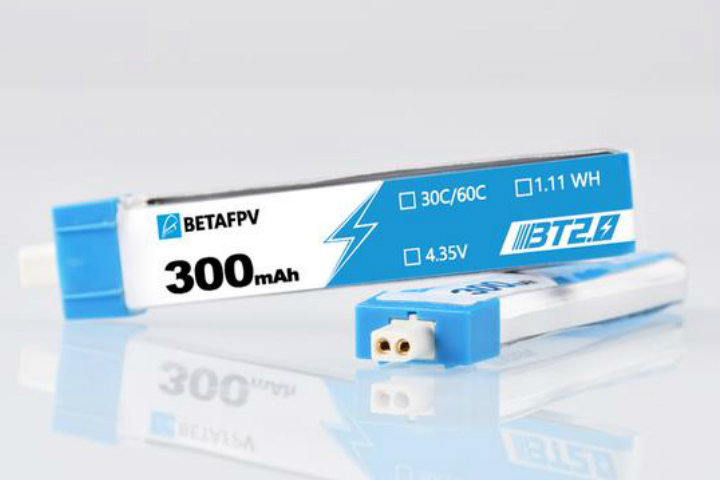 画像1: BETAFPV 65x HD バッテリー　BT2.0 300mAh 1S 30C HV Battery(2pcs)【16072】 (1)