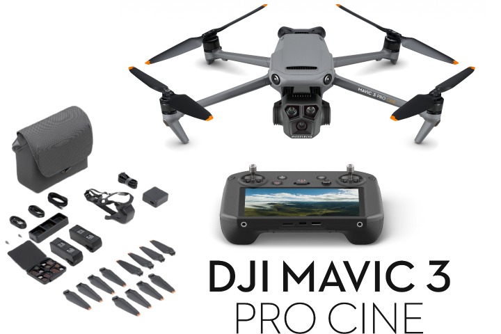 画像1: DJI Mavic 3 Pro Cine Premium Combo(DJI RC PRO 送信機付)【20285】 (1)