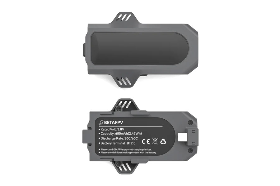 画像1: BETAFPV バッテリー【650mAh】Aquila16 Exclusive Battery (2PCS)(Mモード/フリースタイル用)【20968】 (1)